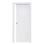 Porta Scorrevole modello Bugna Pantografata Bianco Laccato varie larghezze | Effebiquattro